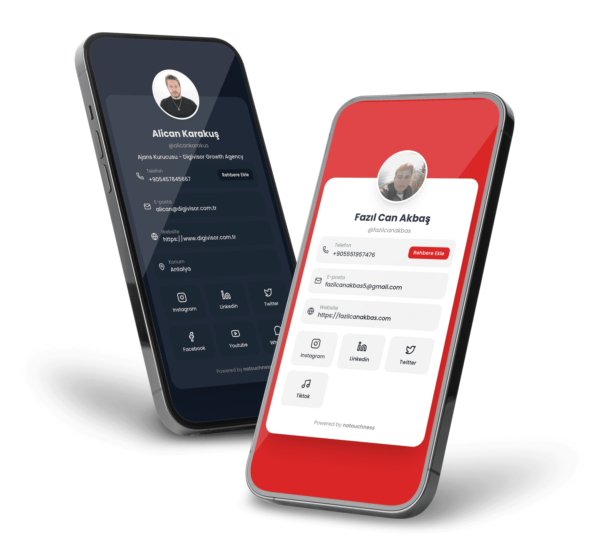 Notouchness Digital NFC Card